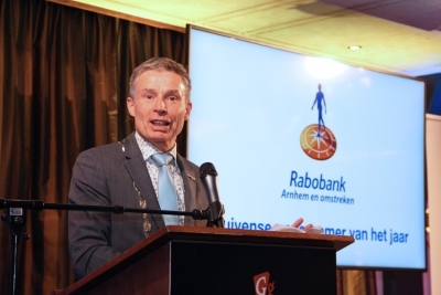 Burgemeester Hieltjes houdt betoog tijdens het debat van 2022